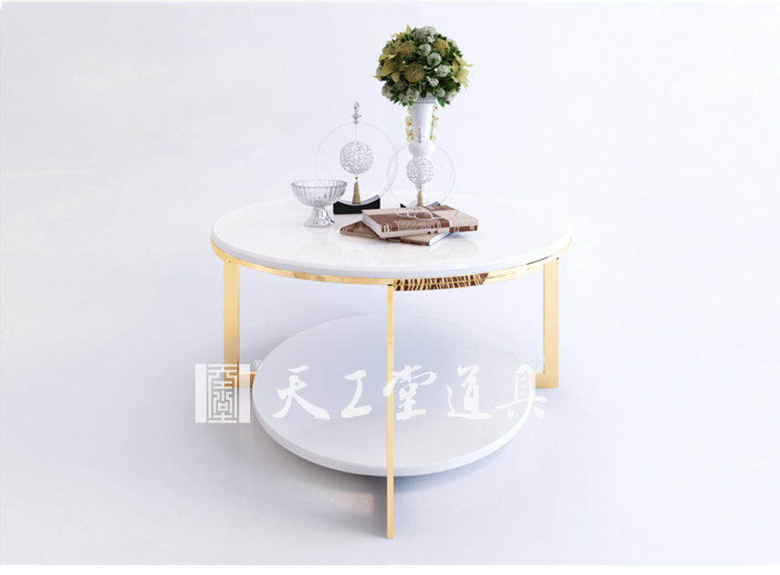 不銹鋼烤漆茶幾