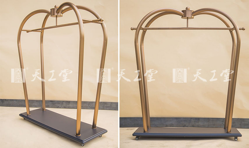  高檔不銹鋼服裝展示架