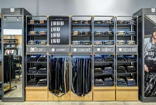 服裝展示架,服裝店專用服裝展示道具定做